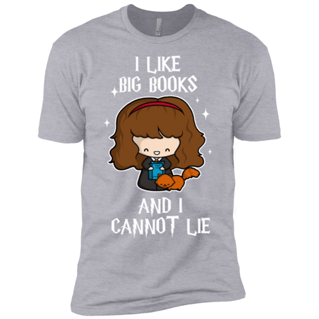T-Shirts Heather Grey / YXS I Like Big Books Boys Premium T-Shirt