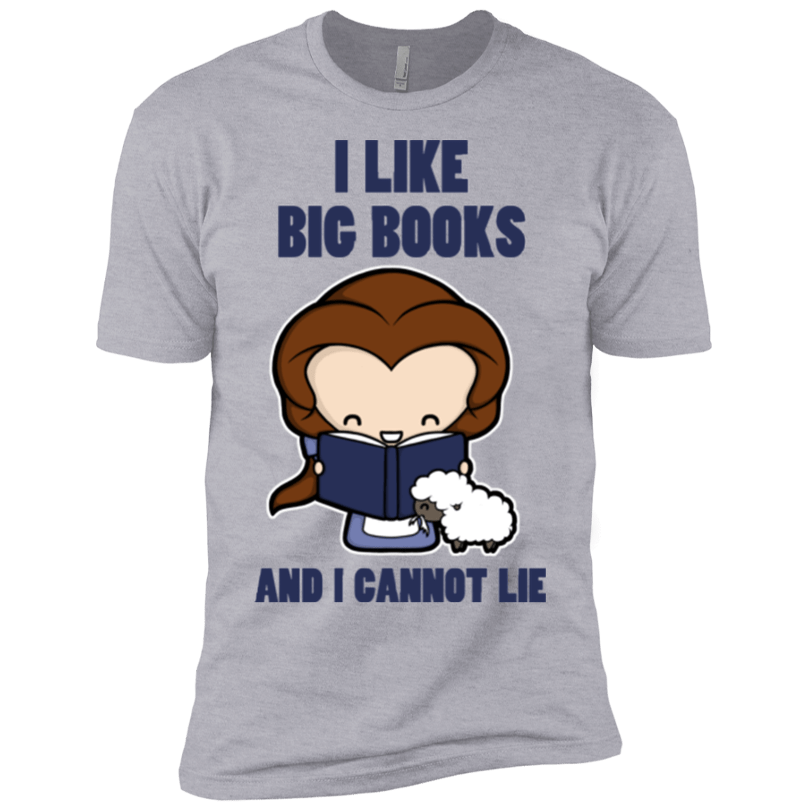 T-Shirts Heather Grey / YXS I Like Big Books Boys Premium T-Shirt