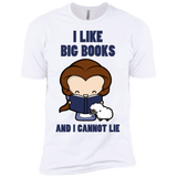 T-Shirts White / YXS I Like Big Books Boys Premium T-Shirt