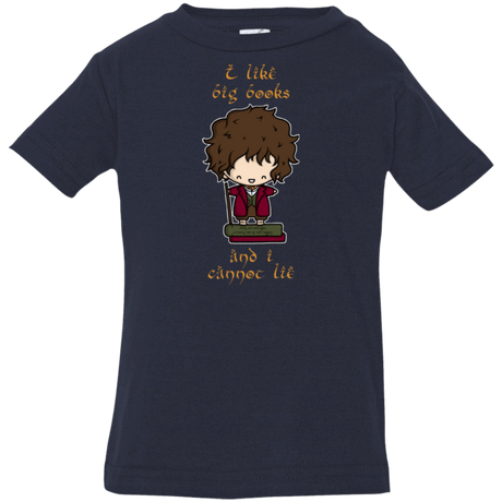 T-Shirts Navy / 6 Months I Like Big Books Infant PremiumT-Shirt