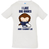T-Shirts White / 6 Months I Like Big Books Infant PremiumT-Shirt