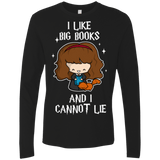 T-Shirts Black / Small I Like Big Books Men's Premium Long Sleeve