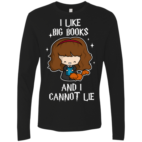 T-Shirts Black / Small I Like Big Books Men's Premium Long Sleeve