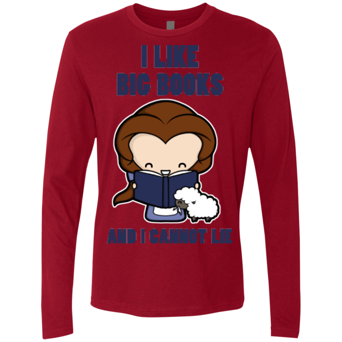 T-Shirts Cardinal / Small I Like Big Books Men's Premium Long Sleeve