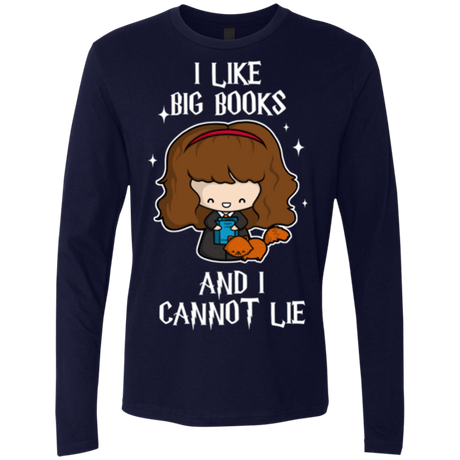 T-Shirts Midnight Navy / Small I Like Big Books Men's Premium Long Sleeve