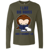 T-Shirts Military Green / Small I Like Big Books Men's Premium Long Sleeve
