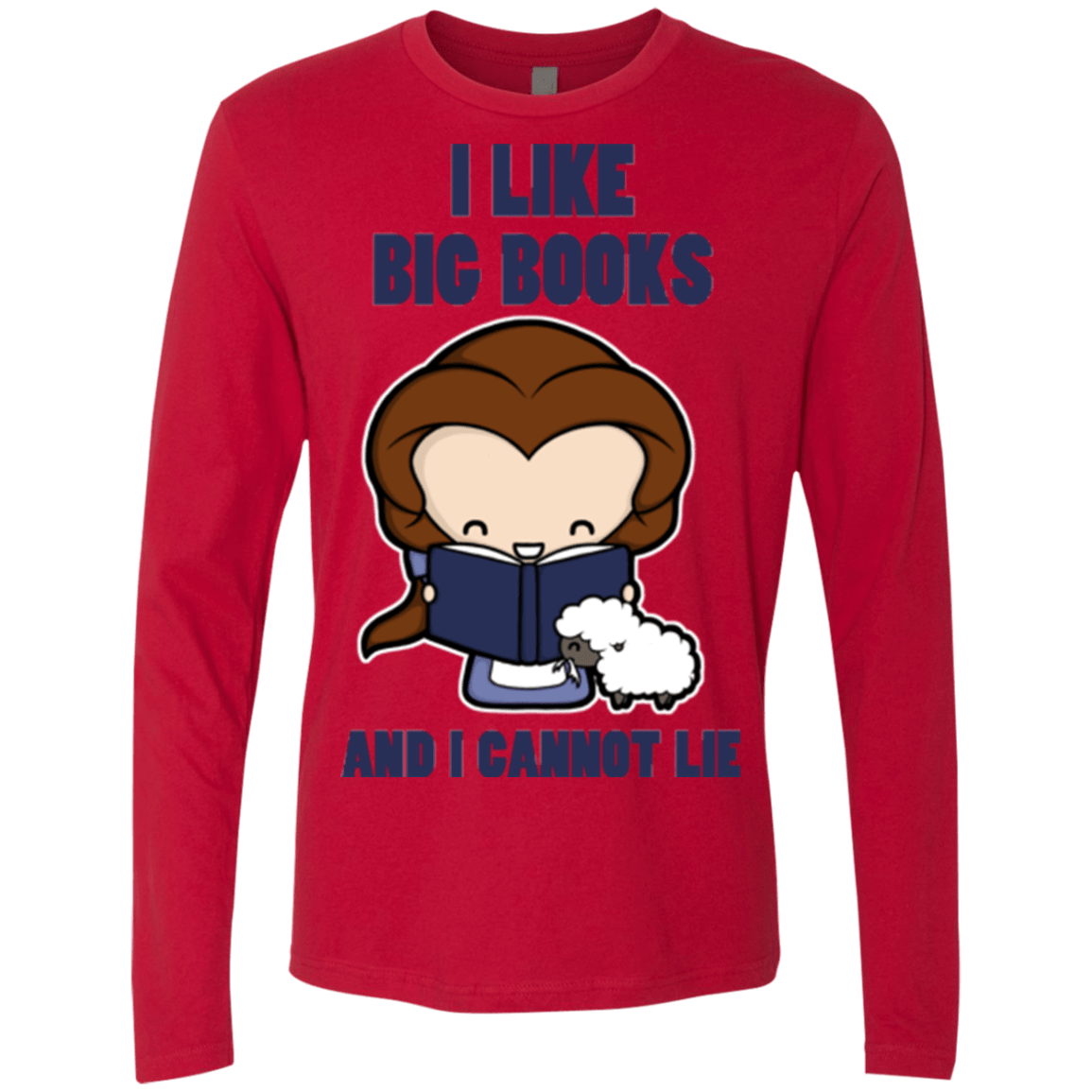 T-Shirts Red / Small I Like Big Books Men's Premium Long Sleeve