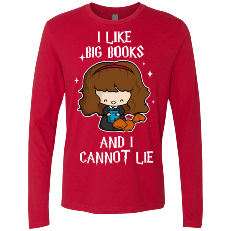 T-Shirts Red / Small I Like Big Books Men's Premium Long Sleeve