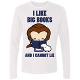 T-Shirts White / Small I Like Big Books Men's Premium Long Sleeve
