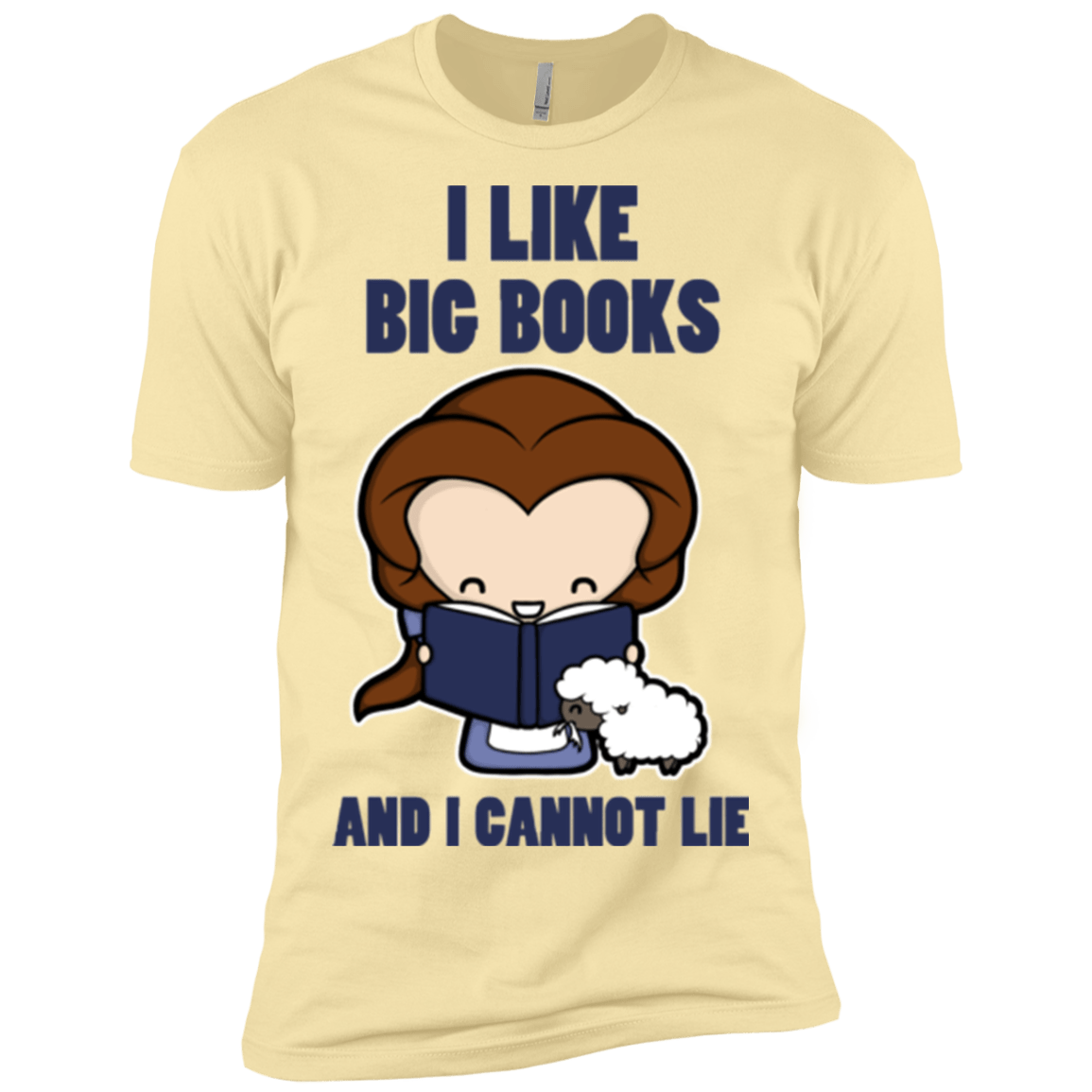 T-Shirts Banana Cream / X-Small I Like Big Books Men's Premium T-Shirt