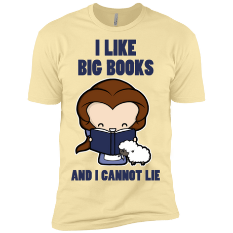 T-Shirts Banana Cream / X-Small I Like Big Books Men's Premium T-Shirt