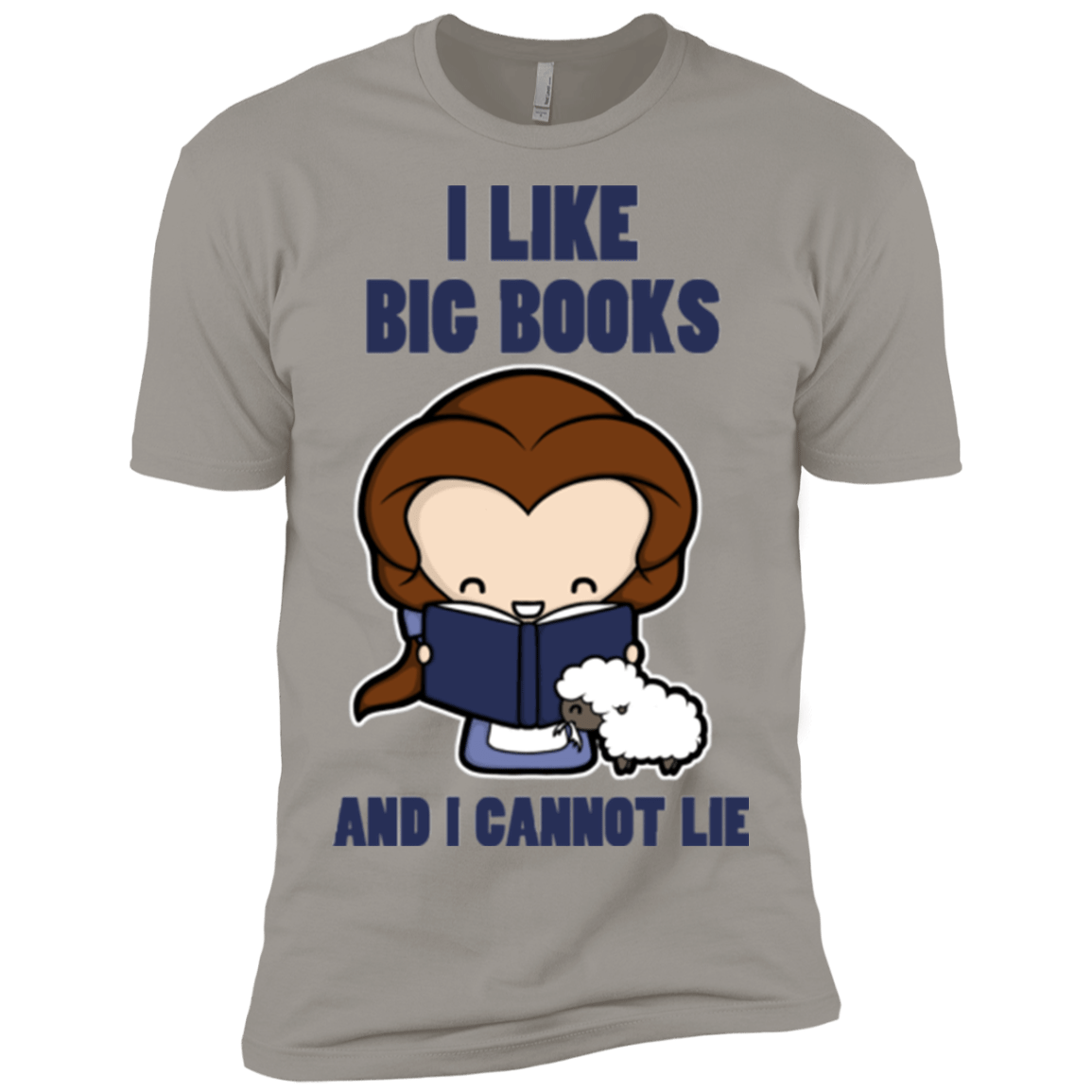 T-Shirts Light Grey / X-Small I Like Big Books Men's Premium T-Shirt