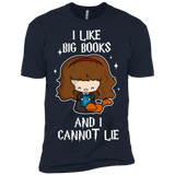 T-Shirts Midnight Navy / X-Small I Like Big Books Men's Premium T-Shirt