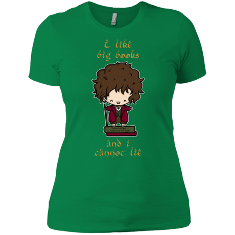 T-Shirts Kelly Green / X-Small I Like Big Books Women's Premium T-Shirt