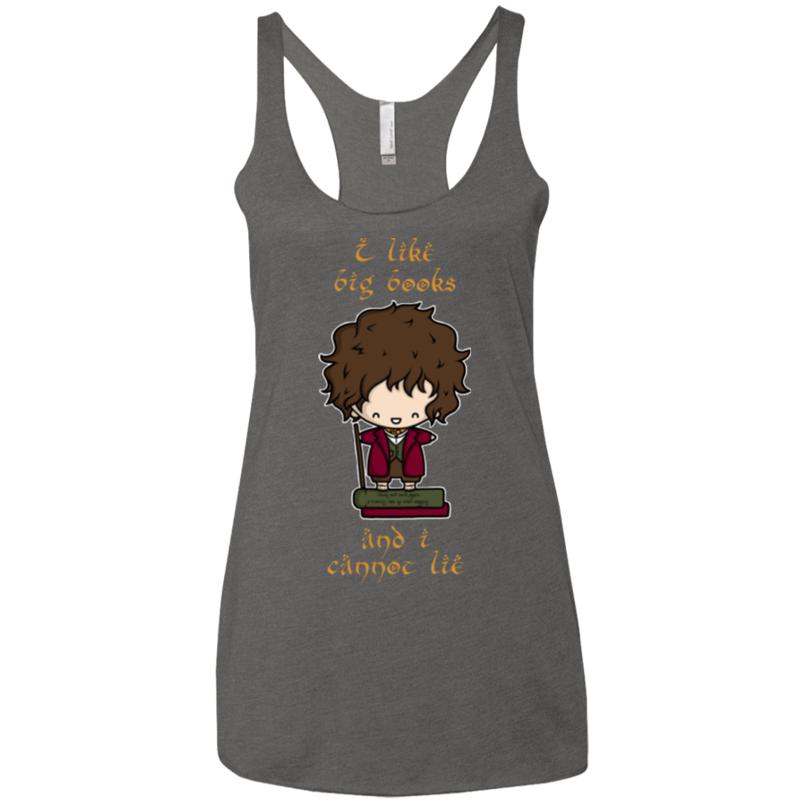 T-Shirts Premium Heather / X-Small I Like Big Books Women's Triblend Racerback Tank