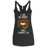 T-Shirts Vintage Black / X-Small I Like Big Books Women's Triblend Racerback Tank