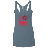 T-Shirts Indigo / X-Small I Sith SW Women's Triblend Racerback Tank