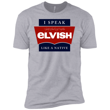 T-Shirts Heather Grey / YXS I speak elvish Boys Premium T-Shirt