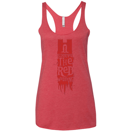 T-Shirts Vintage Red / X-Small I Survived the Red Wedding Women's Triblend Racerback Tank