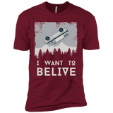 T-Shirts Cardinal / X-Small I Want to Believe Men's Premium T-Shirt