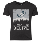 T-Shirts Vintage Black / YXS I Want to Believe Youth Triblend T-Shirt