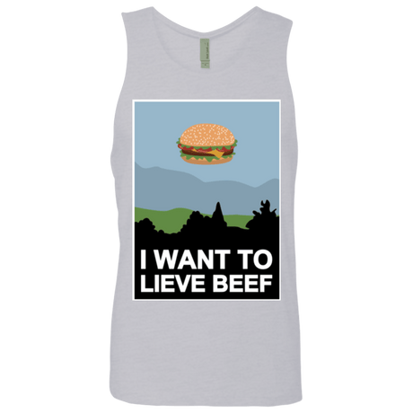 T-Shirts Heather Grey / Small I want to lieve beef Men's Premium Tank Top