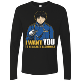 T-Shirts Black / Small I Want You To Be A State Alchemist Men's Premium Long Sleeve