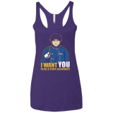 T-Shirts Purple / X-Small I Want You To Be A State Alchemist Women's Triblend Racerback Tank