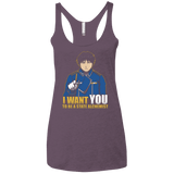 T-Shirts Vintage Purple / X-Small I Want You To Be A State Alchemist Women's Triblend Racerback Tank