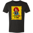 T-Shirts Vintage Black / S I Want You To Die Men's Triblend T-Shirt