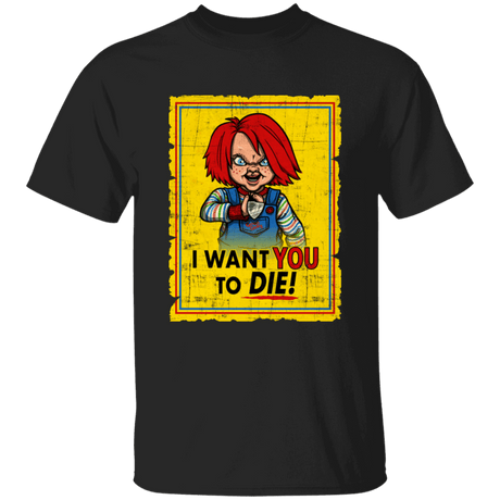 T-Shirts Black / YXS I Want You To Die Youth T-Shirt