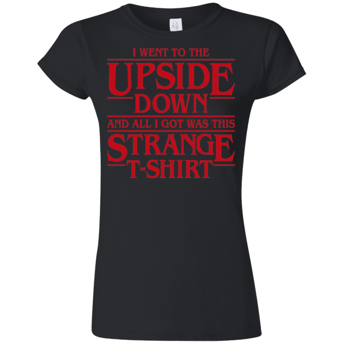 T-Shirts Black / S I Went to the Upside Down Junior Slimmer-Fit T-Shirt