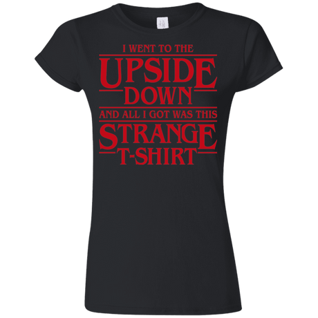 T-Shirts Black / S I Went to the Upside Down Junior Slimmer-Fit T-Shirt