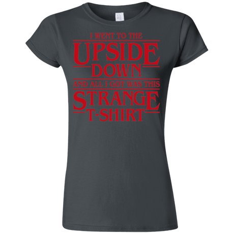 T-Shirts Charcoal / S I Went to the Upside Down Junior Slimmer-Fit T-Shirt