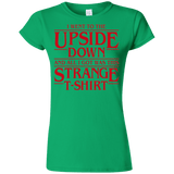 T-Shirts Irish Green / S I Went to the Upside Down Junior Slimmer-Fit T-Shirt