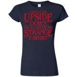 T-Shirts Navy / S I Went to the Upside Down Junior Slimmer-Fit T-Shirt
