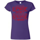 T-Shirts Purple / S I Went to the Upside Down Junior Slimmer-Fit T-Shirt