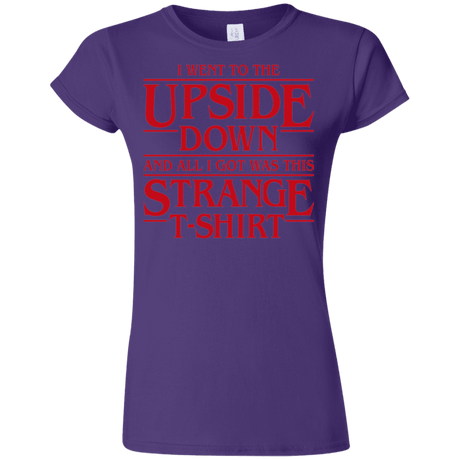 T-Shirts Purple / S I Went to the Upside Down Junior Slimmer-Fit T-Shirt
