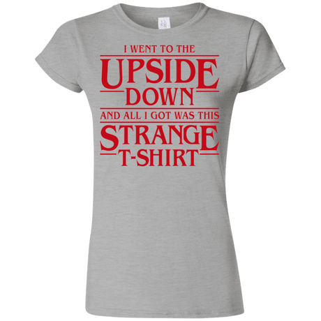 T-Shirts Sport Grey / S I Went to the Upside Down Junior Slimmer-Fit T-Shirt