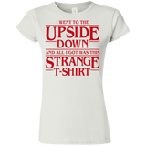T-Shirts White / S I Went to the Upside Down Junior Slimmer-Fit T-Shirt