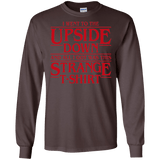 T-Shirts Dark Chocolate / S I Went to the Upside Down Men's Long Sleeve T-Shirt