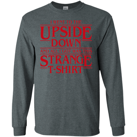 T-Shirts Dark Heather / S I Went to the Upside Down Men's Long Sleeve T-Shirt