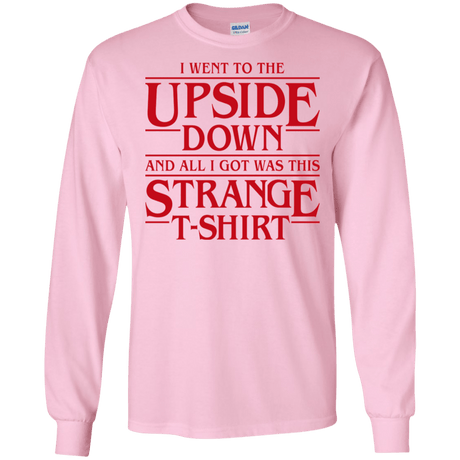 T-Shirts Light Pink / S I Went to the Upside Down Men's Long Sleeve T-Shirt