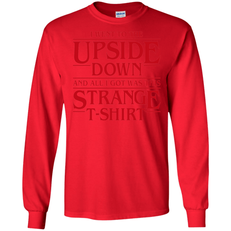 T-Shirts Red / S I Went to the Upside Down Men's Long Sleeve T-Shirt