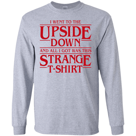 T-Shirts Sport Grey / S I Went to the Upside Down Men's Long Sleeve T-Shirt