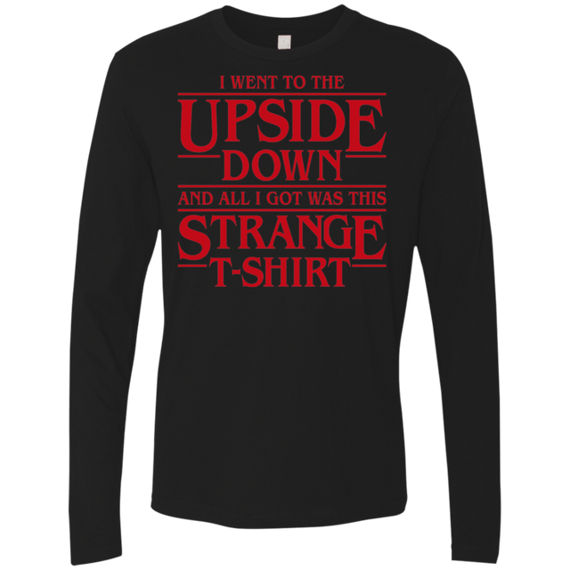 T-Shirts Black / S I Went to the Upside Down Men's Premium Long Sleeve