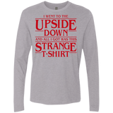 T-Shirts Heather Grey / S I Went to the Upside Down Men's Premium Long Sleeve