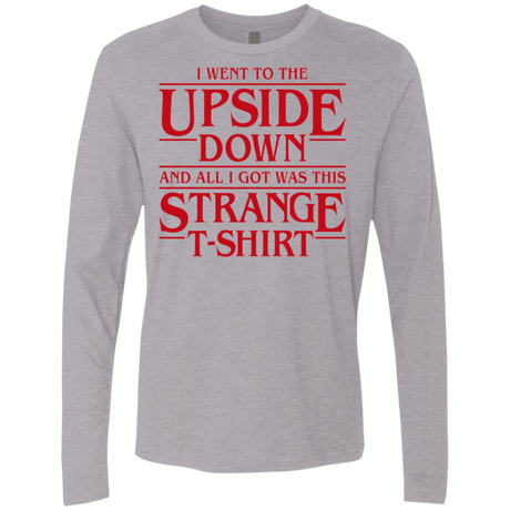 T-Shirts Heather Grey / S I Went to the Upside Down Men's Premium Long Sleeve