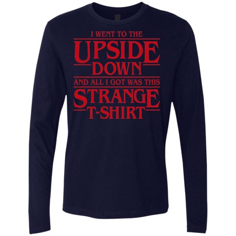T-Shirts Midnight Navy / S I Went to the Upside Down Men's Premium Long Sleeve
