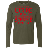 T-Shirts Military Green / S I Went to the Upside Down Men's Premium Long Sleeve